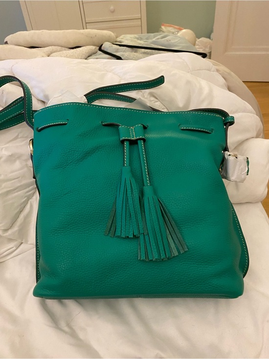Boden Handbags - Boden brand green leather nwot large crossbody purse